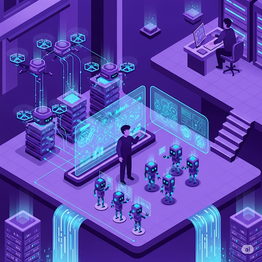 AI agents working together with humans